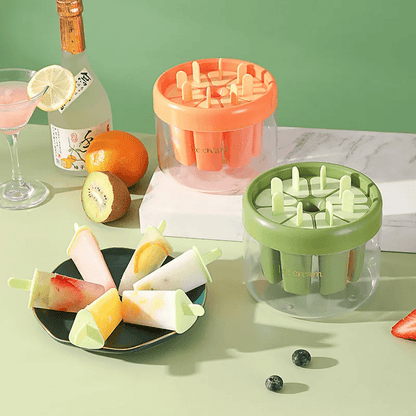 FrostyFun™ 8-Piece Reusable Ice Pop Mould Set