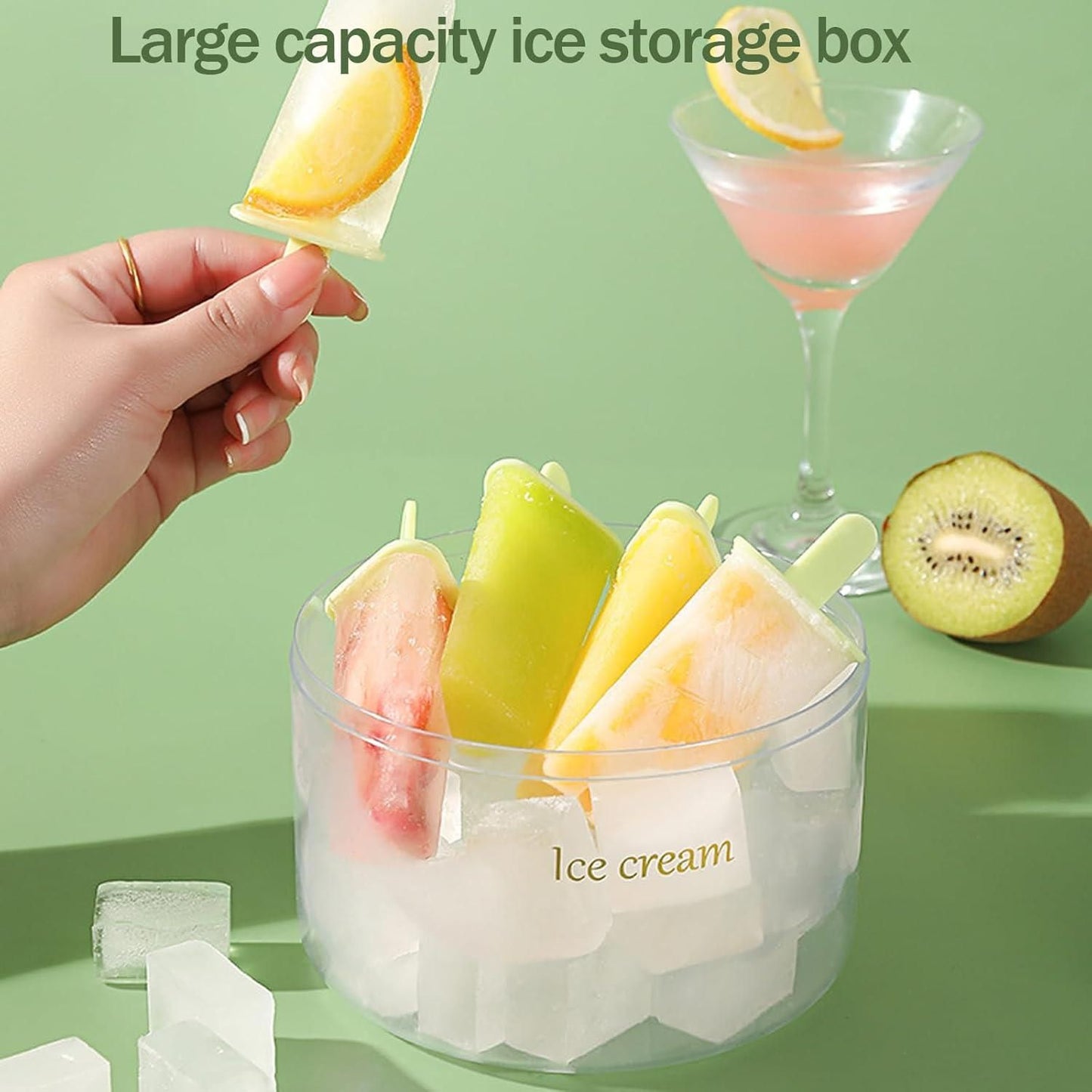 FrostyFun™ 8-Piece Reusable Ice Pop Mould Set