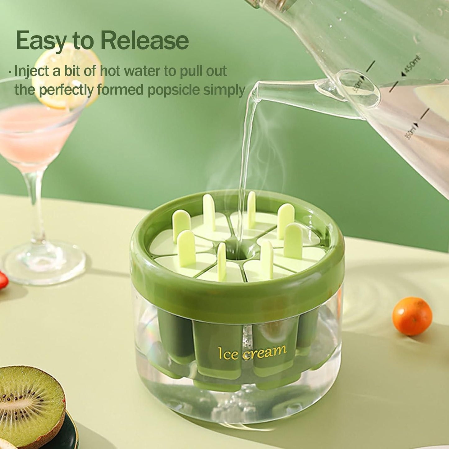FrostyFun™ 8-Piece Reusable Ice Pop Mould Set