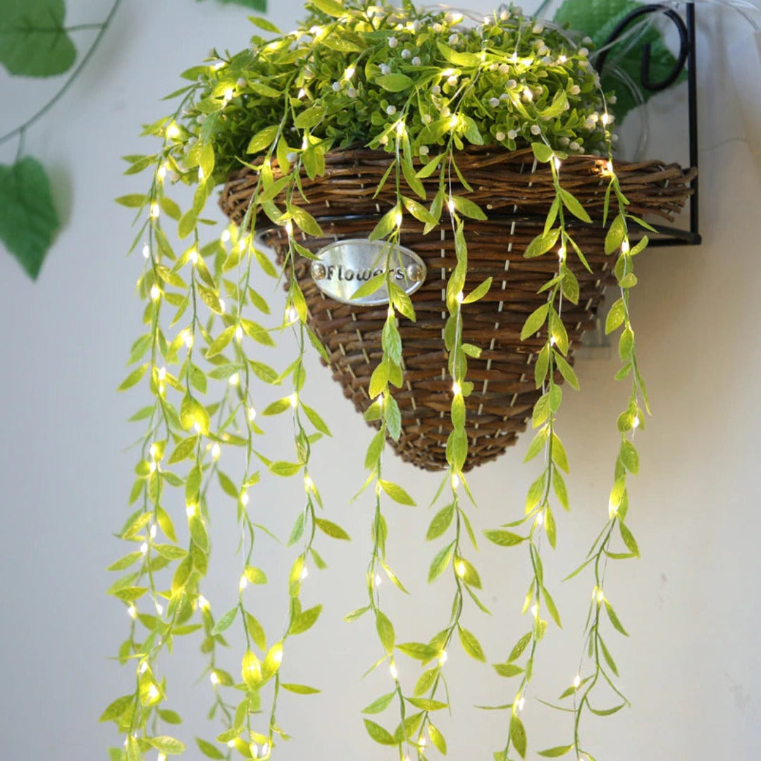 Leaf Curtain Lights | Warm White
